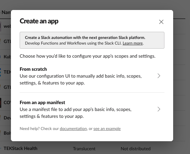 create app